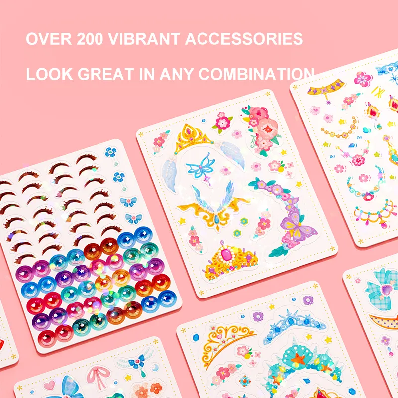 3-in-1 Princess DIY Sticker Dress-Up Activity Book for Kids